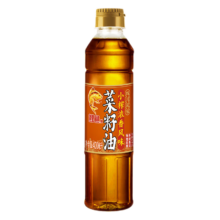 plus会员、概率券：鲤鱼 小榨浓香 四川 物理压榨 非转基因 菜籽油400ML