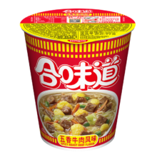 plus会员：日清方便面 合味道 五香牛肉77g×1杯桶*30件