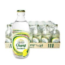 Chang 泰象  泰国原装进口 苏打水气泡玻璃瓶碱性水 柠檬味 325ml*24