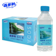 京东百亿补贴、PLUS会员:百多利（HIDOLLY）苏打水 350ml*12瓶【普箱装】