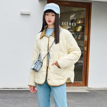 TANBOER 坦博尔 小香风轻薄羽绒服 黄油蜜 170/92A
