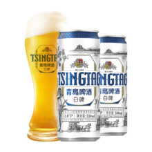 puls会员：青岛啤酒（TsingTao）白啤11度全麦 330mL*24罐