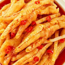 PLUS会员：BIBIZAN 比比赞 柠檬酸辣无骨鸡爪  酸辣味 500g
