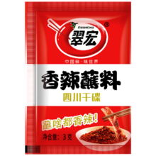 PLUS会员：翠宏 香辣蘸料3g*10袋*10件