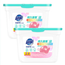 超能 洗衣凝珠 100颗（两盒装）欧洲进口防串色黑科技浓缩8倍洁净香氛