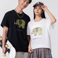 雪中飞 2024春夏新款100%纯棉男女同款短袖白T恤品质
