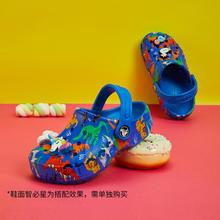 限尺码：crocs 卡骆驰 洞洞鞋贝雅印花儿童男童女童沙滩鞋宝宝拖鞋
