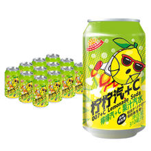 MR.SUNSHINE 阳光先生 柠檬+C果汁汽水碳酸饮料310ml*12易拉罐听装整箱夏天解暑解渴清爽