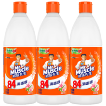威猛先生（Mr Muscle） 84消毒液 500g*3瓶 清新花香