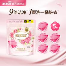 家家宜 格拉斯玫瑰 护色柔顺持久留香洗衣球珠 香氛洗衣凝珠5颗*1袋