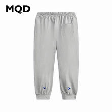 MQD 马骑顿 男大童休闲抗菌针织裤 浅灰