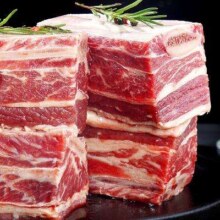 PLUS会员: 大希地 原切带骨牛肋排 1kg