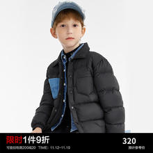 Mini Peace MiniPeace太平鸟童装冬秋新男童羽绒服F1ACD4B10 黑色 140cm