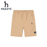 HAZZYS 哈吉斯 男童弹力透气针织五分裤