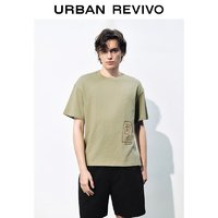 URBAN REVIVO 刺绣宽松T恤