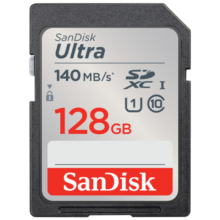 闪迪（SanDisk）128GB SD内存卡 U1 C10 至尊高速存储卡 读速140MB/s 全高清视频 数码相机理想伴侣