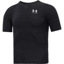 安德玛（Under Armour）紧身衣2024夏季新款透气快干衣肌肉塑形训练运动紧身T恤男健身服 黑色【弹力紧身】彰显肌肉 M【170】偏小两码