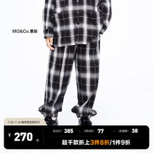 Little MO&CO. little moco童装装男女童格纹长裤束脚卫裤KBC3PAT029 黑白格色 155/64