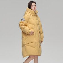 雪中飞 女式H版型宽松羽绒服 两色