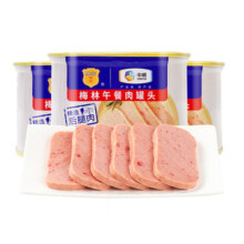 中粮梅林美味午餐肉罐头198g涮火锅泡面露营囤货