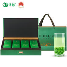 保银 茶叶父亲节信阳毛尖2024绿茶明前特级嫩芽茶500g礼盒装