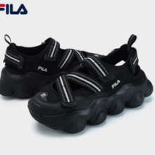 FILA 斐乐 厚底增高玛丽珍魔术贴凉拖