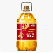 3日14点开始、限2000件、聚划算百亿补贴：福临门 浓香花生油食用油 5.43L*1桶