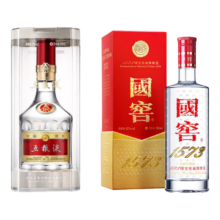 京东百亿补贴：五粮液 普五第八代 52度500ml 单瓶+国窖1573 52度500ml 单瓶