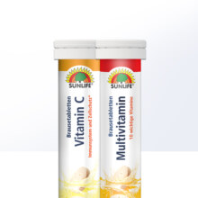 【自营】SUNLIFE多种复合维生素+维生素C维C泡腾片2支装德国进口
