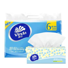 Vinda 维达 细韧抽纸真100抽6包提装