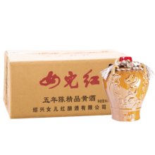 女兒红 精品五年 传统型半干 绍兴 黄酒 1.5L*6坛 整箱装