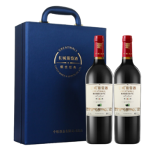 长城 耀世经典 干红葡萄酒 750ml*2瓶 红酒双支礼盒含酒具四件套