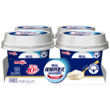 plus会员：明治meiji 保加利亚式酸奶 纯味不甜100g*4杯*5件