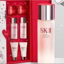 百亿补贴、PLUS会员：SK-II神仙水230ml精华液sk2抗皱化妆品全套护肤品套装礼盒skii生日礼物