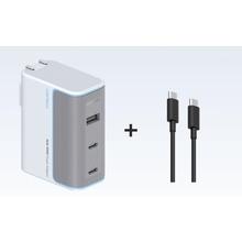 京东PLUS：CukTech 酷态科 10号 120W氮化镓三口充电器 2C1A 套装