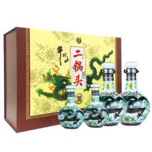 京东百亿补贴、plus会员：牛栏山珍品三十(30)青龙 清香型白酒 53度 500ml*2+125ml*2 礼盒装