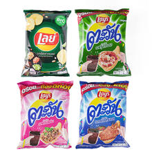 Lay's 乐事 薯片泰国风味套装(泰餐+虾味+鱿鱼+色拉)237g泰国进口 休闲零食