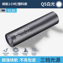 CRISPI 微笑鲨迷你手电筒强光超亮远射可充电耐用便携儿童小型led户外灯