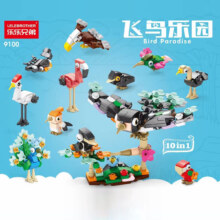 PLUS会员：LELE BROTHER 乐乐兄弟 积木拼装玩具 飞鸟乐园*5件
