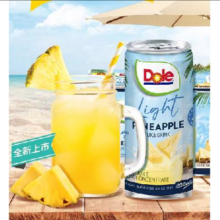 88VIP：Dole 都乐 菲律宾轻甜菠萝汁177ml*6罐