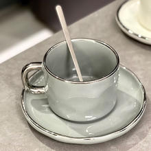 YIJUKE 逸居客 高级感咖啡杯子轻奢高档精致欧式下午茶杯子陶瓷女杯碟套装