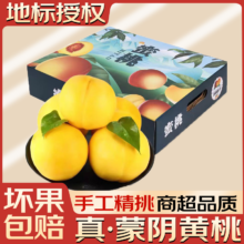 山东蒙阴黄桃【地标认证】新鲜毛桃桃子脆甜应季时令水果生鲜 整箱5斤 精选大果【单果125g+】