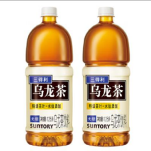 PLUS会员：三得利 无糖乌龙茶饮料 1.25L*2瓶