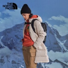TheNorthFace北面羽绒服女装秋冬新款户外运动700蓬鹅绒舒适保暖中长款防水羽绒服|5AYQ 5AYQN3N/白色 L