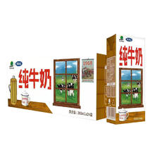 完达山 全脂高温灭菌生牛乳小白方砖 纯牛奶 200ml*24盒