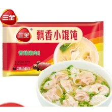PLUS会员:三全 香菇猪肉飘香小馄饨300g*6件