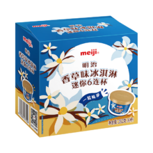 meiji 明治 香草味冰淇淋迷你6连杯 47g*6杯 *6件