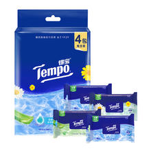Tempo 得宝 湿厕纸湿纸巾便携组合装10片*4包