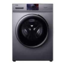 plus会员、京东百亿补贴:海尔（Haier）10kg全自动洗烘一体机超薄滚筒洗衣机10公斤【晶彩纤薄机身】洗烘一体+空气洗+羽绒洗