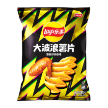 Plus会员：Lay's 乐事 大波浪 马铃薯片 香脆烤鸡翅味 135g*12件